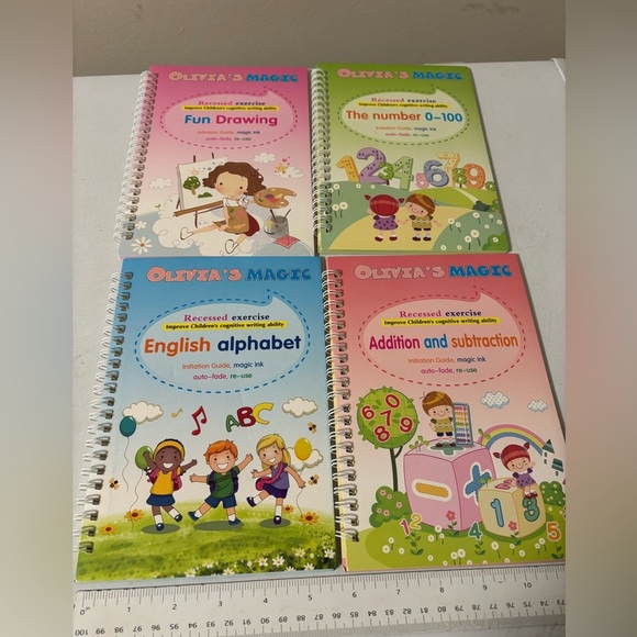 Olivia's magic spiral books new in pack 
ABC's numbers drawing and etc - Picture 1 of 6
